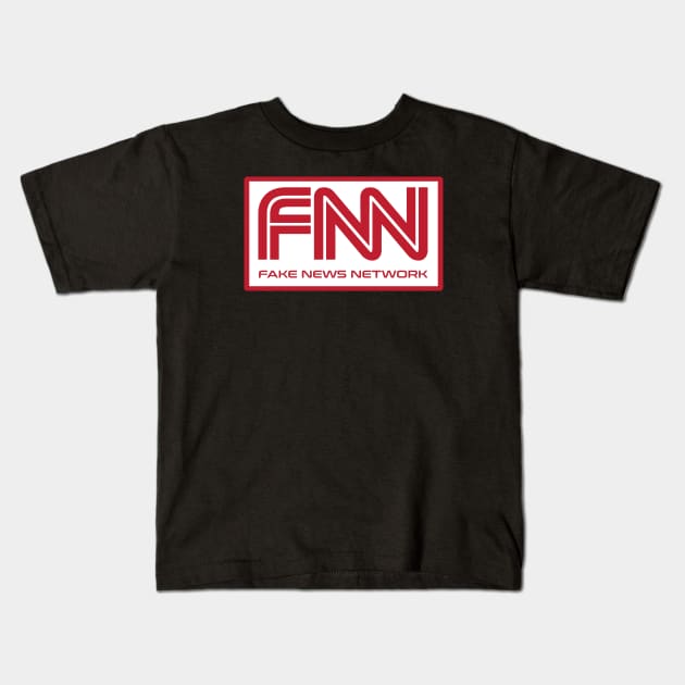 Fake News Kids T-Shirt by NineBlack